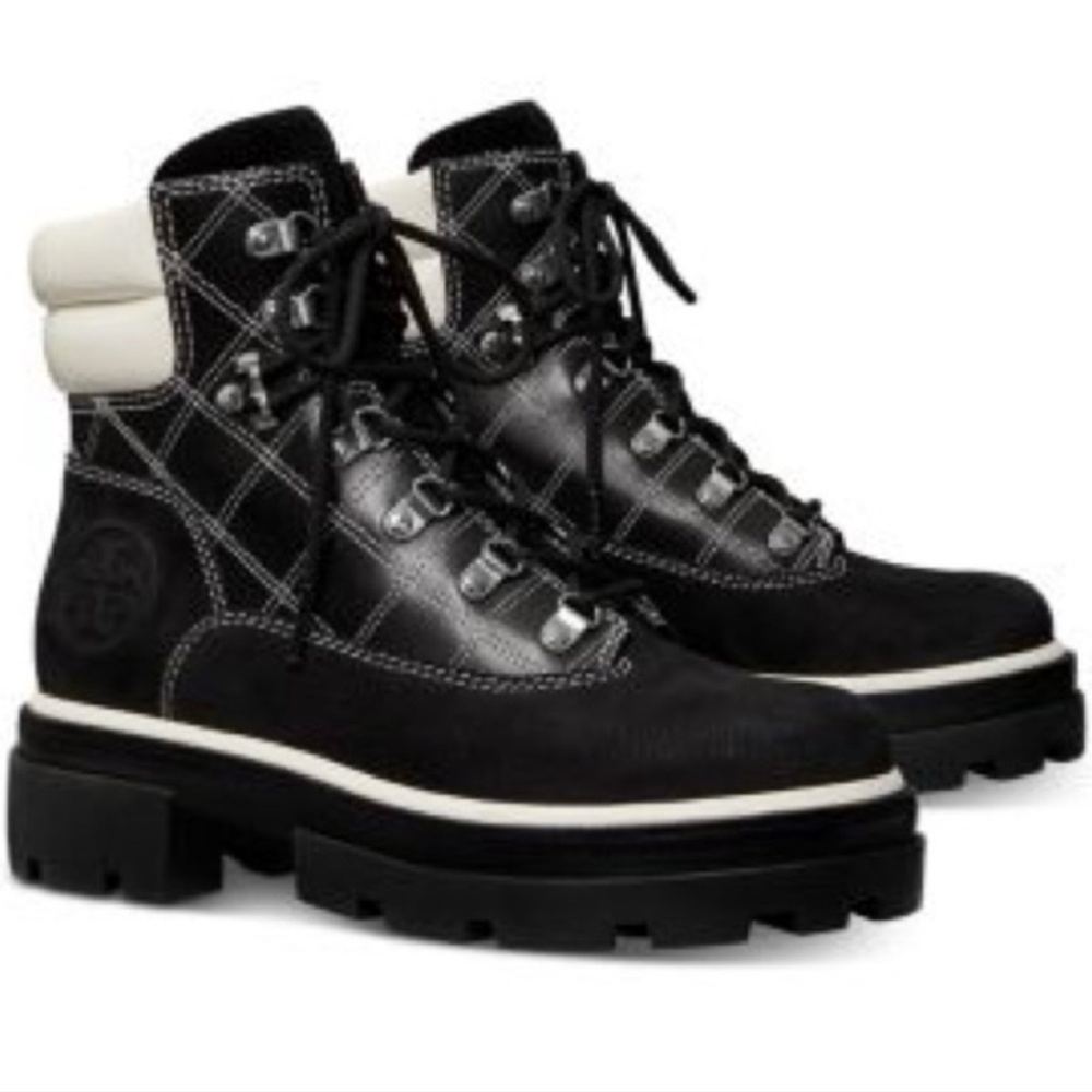 Tory Burch Miller Lug Hiker Boot Size 8.5 US Women
